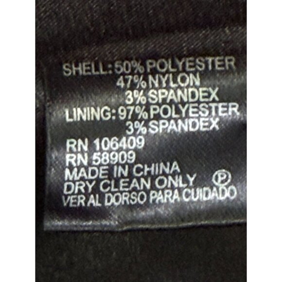 Cremieux Metallic Lace Long Sleeve Sheath Dress Black Gold Size 8 - Picture 4 of 6